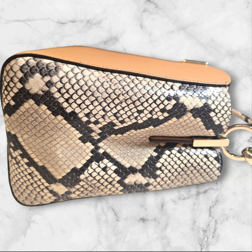 Kate Spade New York Phoebe Snake Embossed Crossbody Satchel &‎ Matching Wallet - Picture 9 of 15